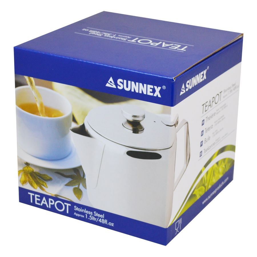 Fixtures Sunnex Stainless Steel Teapot 1.5 Litre