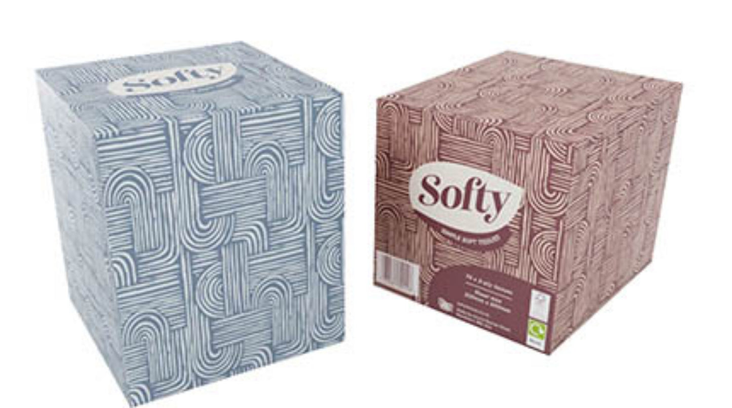 Softy 2ply White Cosmetic Cube Tissues 70's by Janit-X