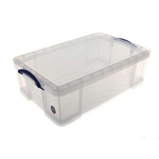 Really Useful Clear Plastic Storage Box 50 Litre