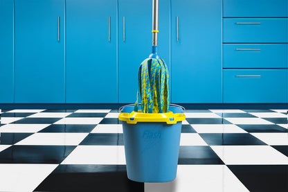 Flash Branded Mop Bucket Blue & Yellow 16 Litre