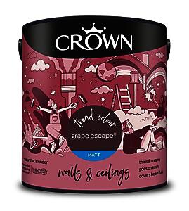 Crown Paints Matt Grape Escape 2.5L