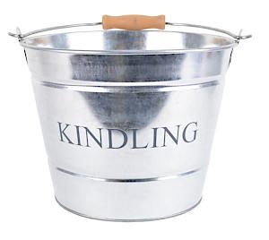 KINDLING BUCKET GALV 23CM MAN0457
