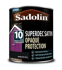 Sadolin Superdec Opaque Wood Protection 1 Litre - Anthracite Grey