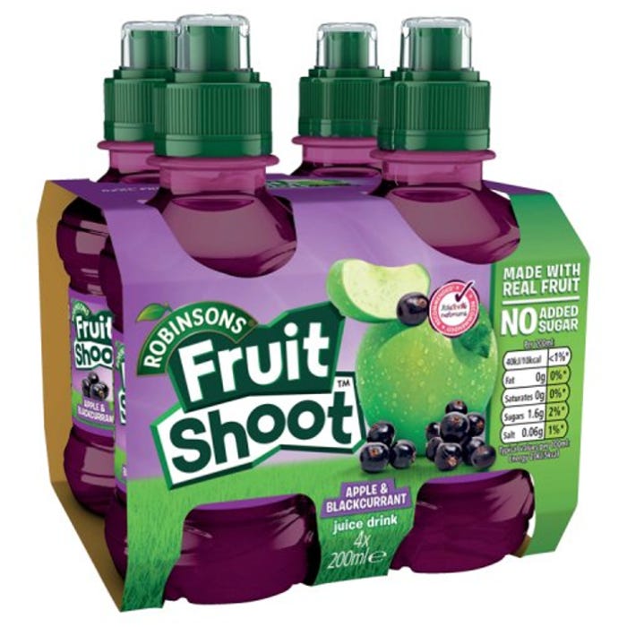 Fruit Shoot Apple & Blackcurrant 4x200ml