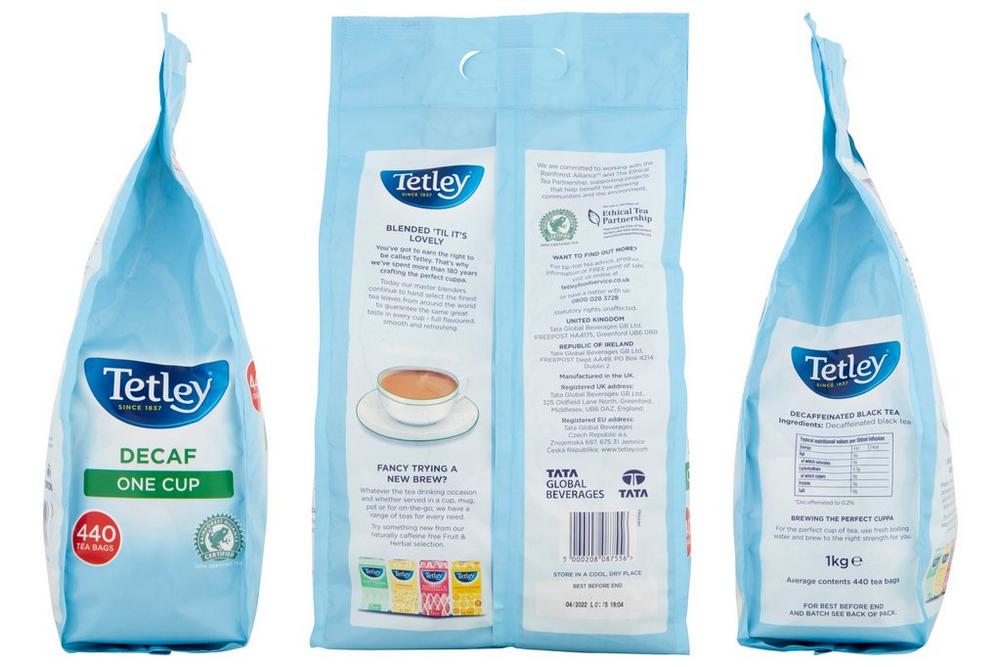 Tetley Decaf One Cup 440's Teabags