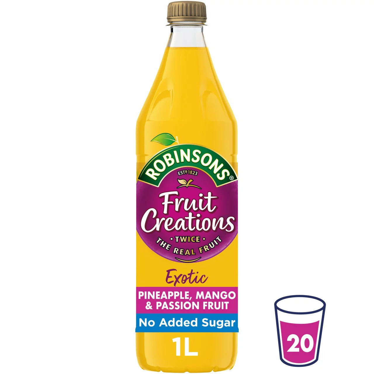 Robinsons Fruit Creations Pineapple Mango & Passionfruit Squash 1 Litre