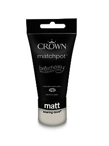 Crown Paints Matt Soaring Dove 40Ml