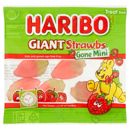 Haribo Mini 16g Strawb's Gone Mini 100"s