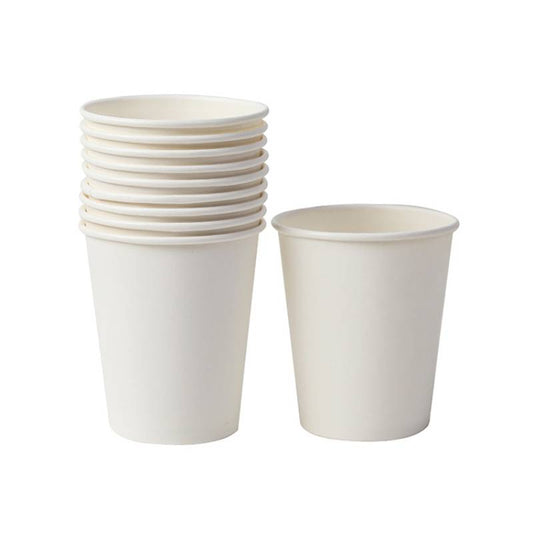 Belgravia 8oz Single Walled White Paper Cups 50's