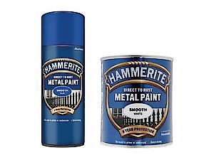 Hammerite Spray Paint for Metal | Direct to Rust Exterior Metal Paint | Smooth Finish | GOLD