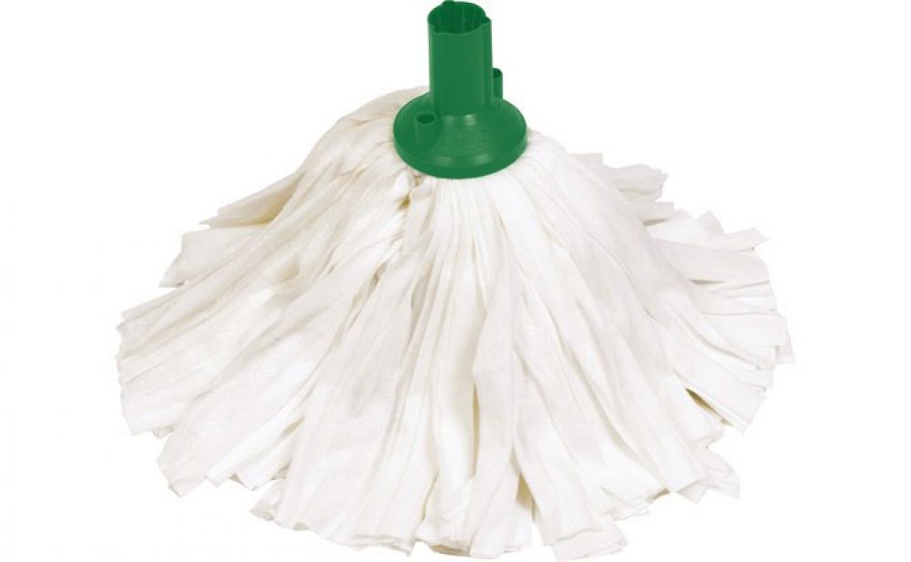 Janit-X Big White Mop Head Green (10 Mop Pack) - NWT FM SOLUTIONS