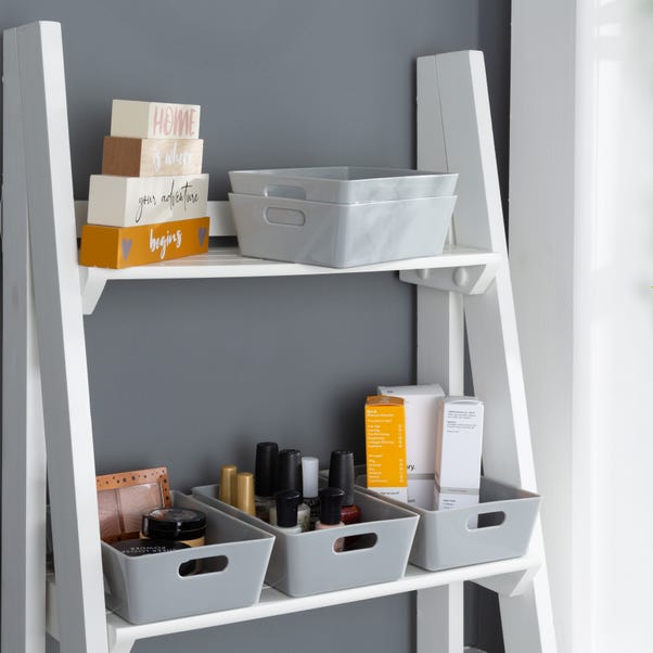 Wham Grey Rectangular Studio Basket 5.02 11.5 Litre