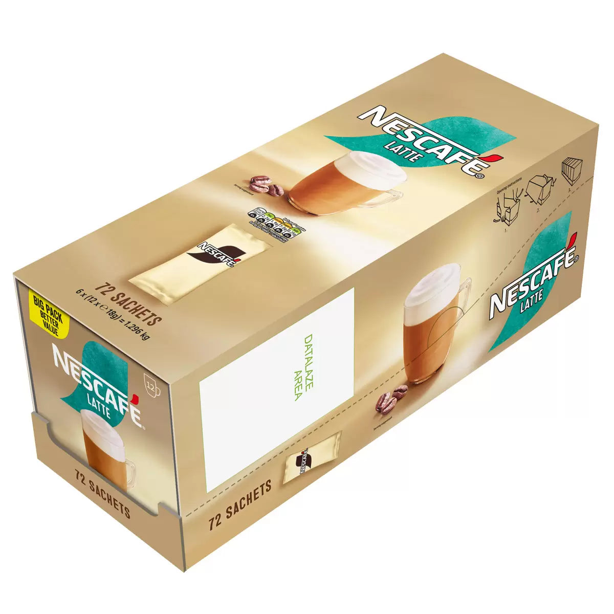 Nescafe Gold Latte Sachets 72's (6x12x216g)
