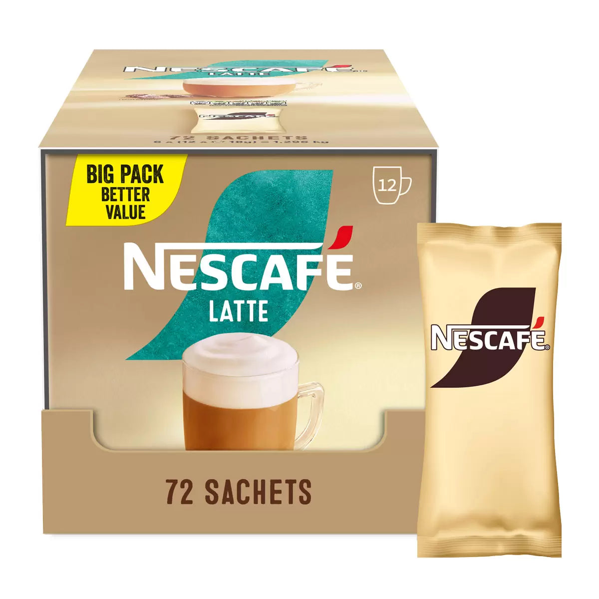 Nescafe Gold Latte Sachets 72's (6x12x216g)