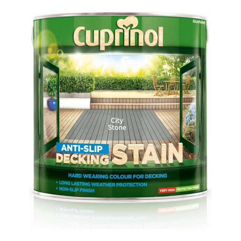 Cuprinol Anti Slip Decking Stain City Stone 2.5 Litre