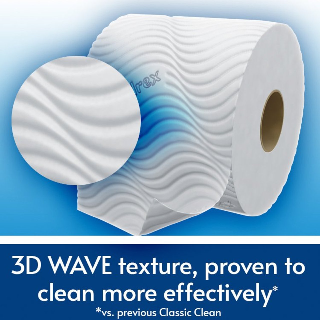 Andrex Classic Clean Toilet Roll 9 Pack 3D Wave