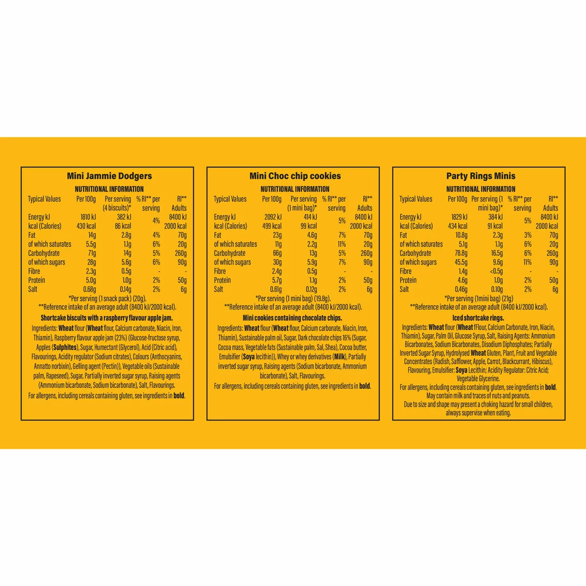 Fox's Mini Biscuit Variety Box, 60 Pack