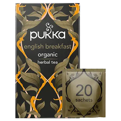 Pukka Tea Elegant English Breakfast Organic Envelopes 20's