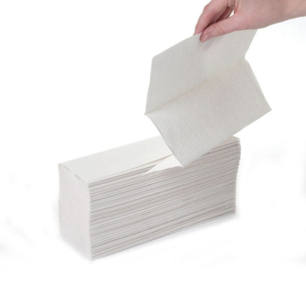 Bulky Soft Premium Z-Fold 2 Ply White Hand Towels 150's