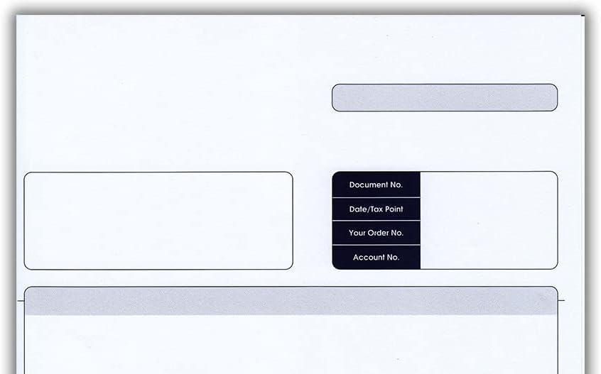 Sage (SE80S) Compatible A4 Invoice Forms 1-Part Pack 500's