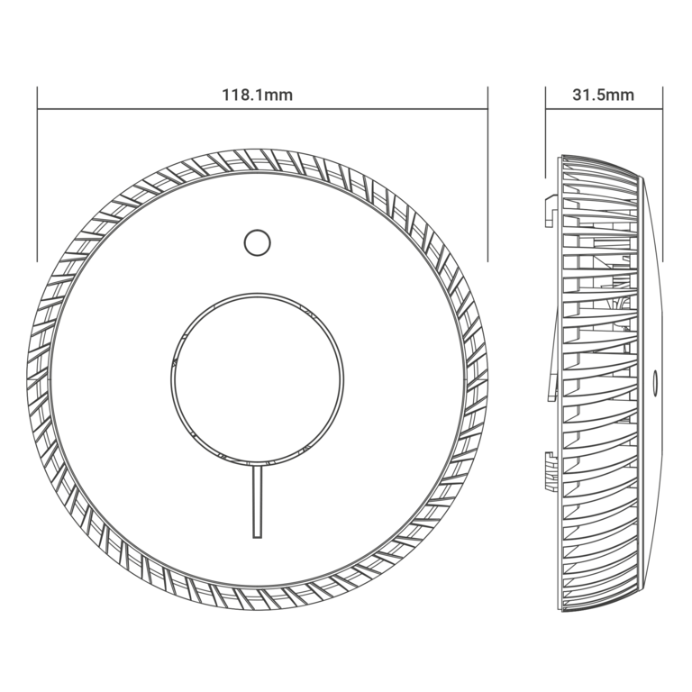 Fire Angel Optical Smoke Alarm Sealed with 10 Year Life Battery