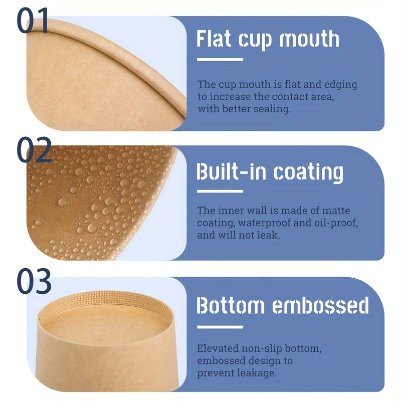 Caterpack 16oz Kraft Soup Bowls Pack 25's