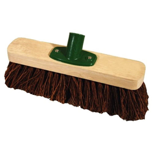 Bentley Wooden Broom Head Stiff Bassine 12In Brush Cleaner Floor Sweeper