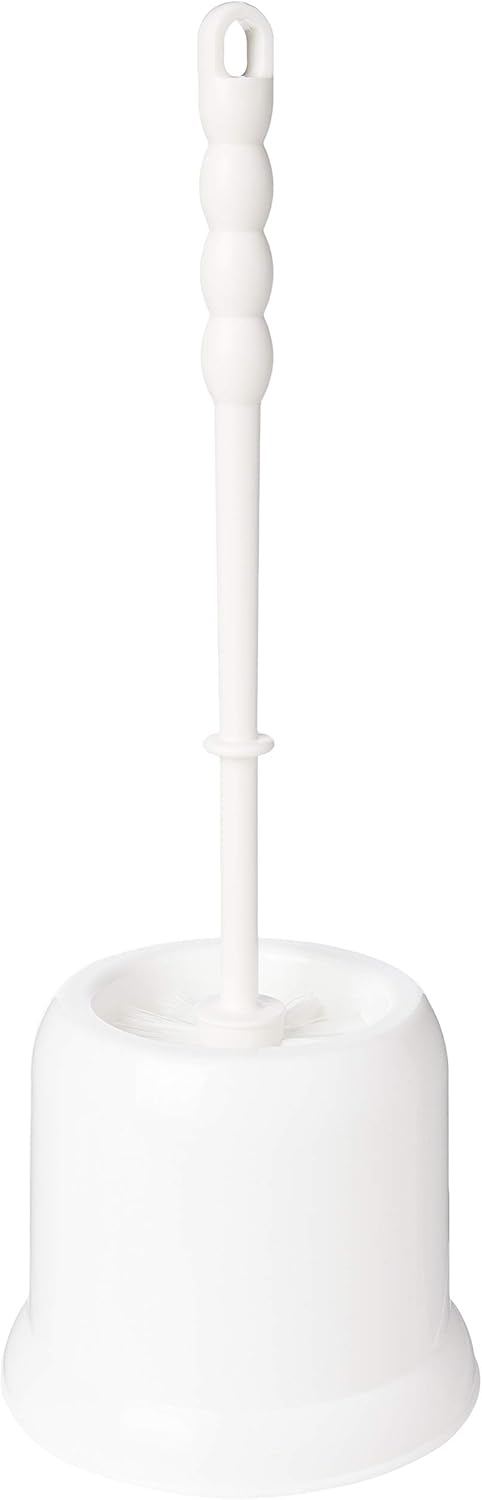 Addis Toilet Brush Round With Open Holder, Plastic, White, 1,202267
