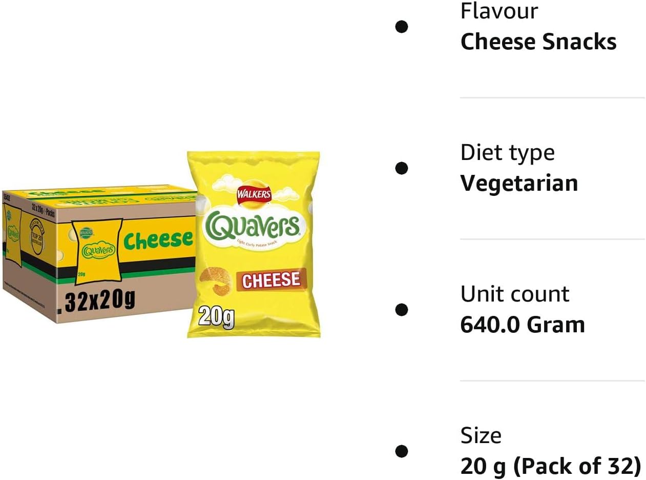 Walkers Quavers Cheese Pack 32's