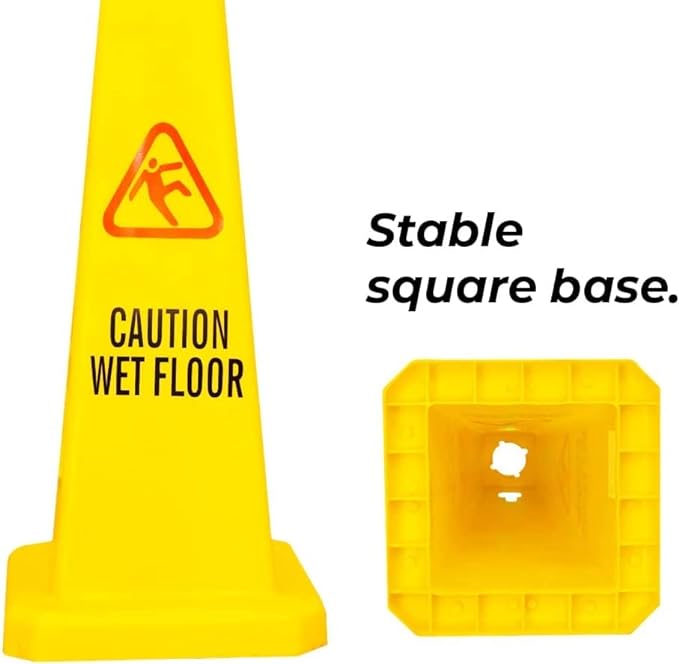 Janit-X Large Yellow Wet Floor Cone