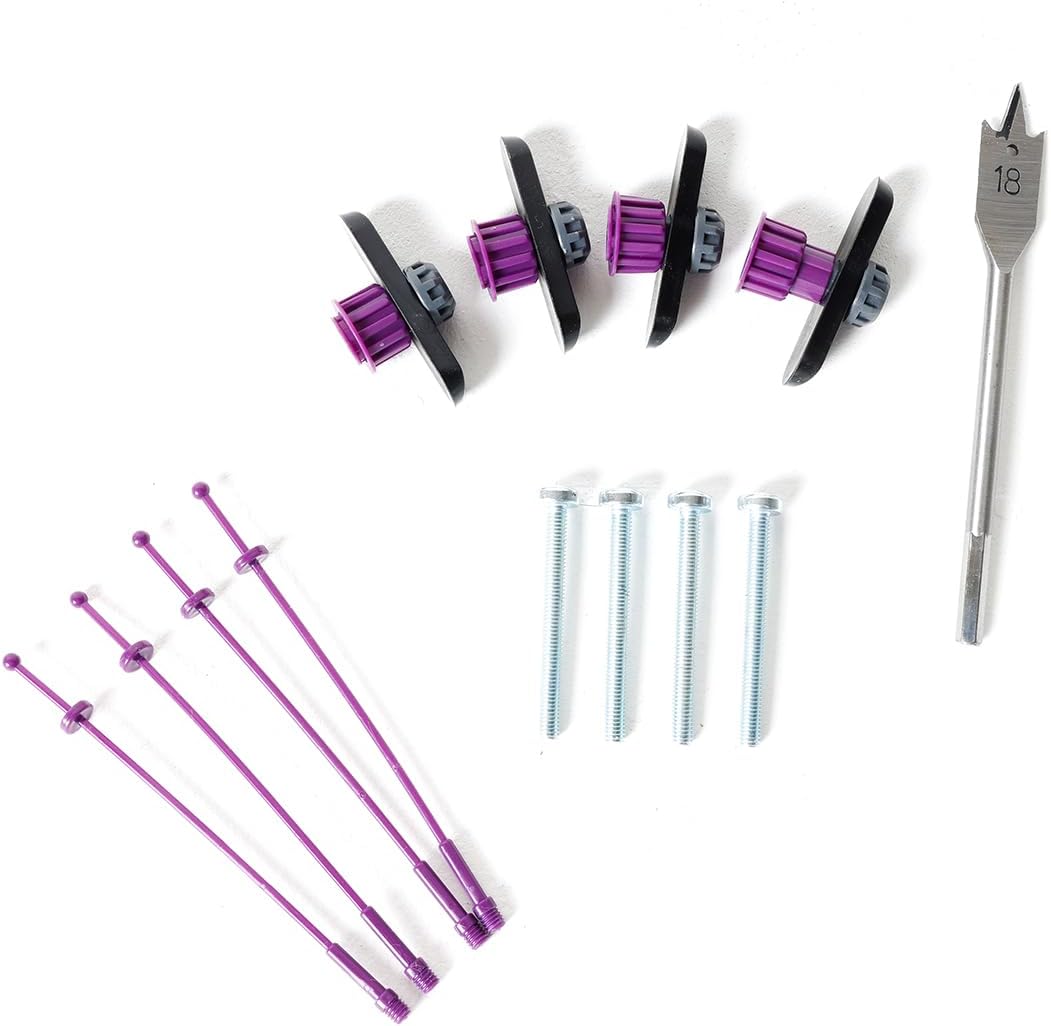 GRIPIT, Rhinofix, Plasterboard, TV Fixing Kit, 8 Pack, Purple, 150kg Weight