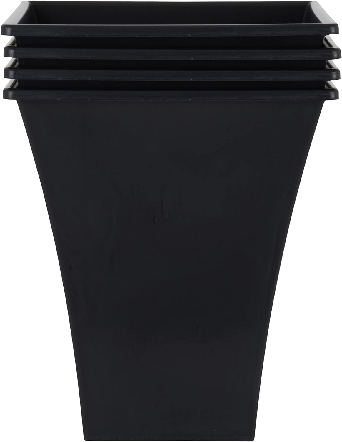 Wham Black Square Metallica Planter 28cm H308