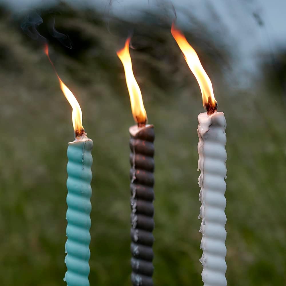Zero In Citronella Garden Flares - Close To Home - 3-Pack, Scented, Colourful, 96Cm