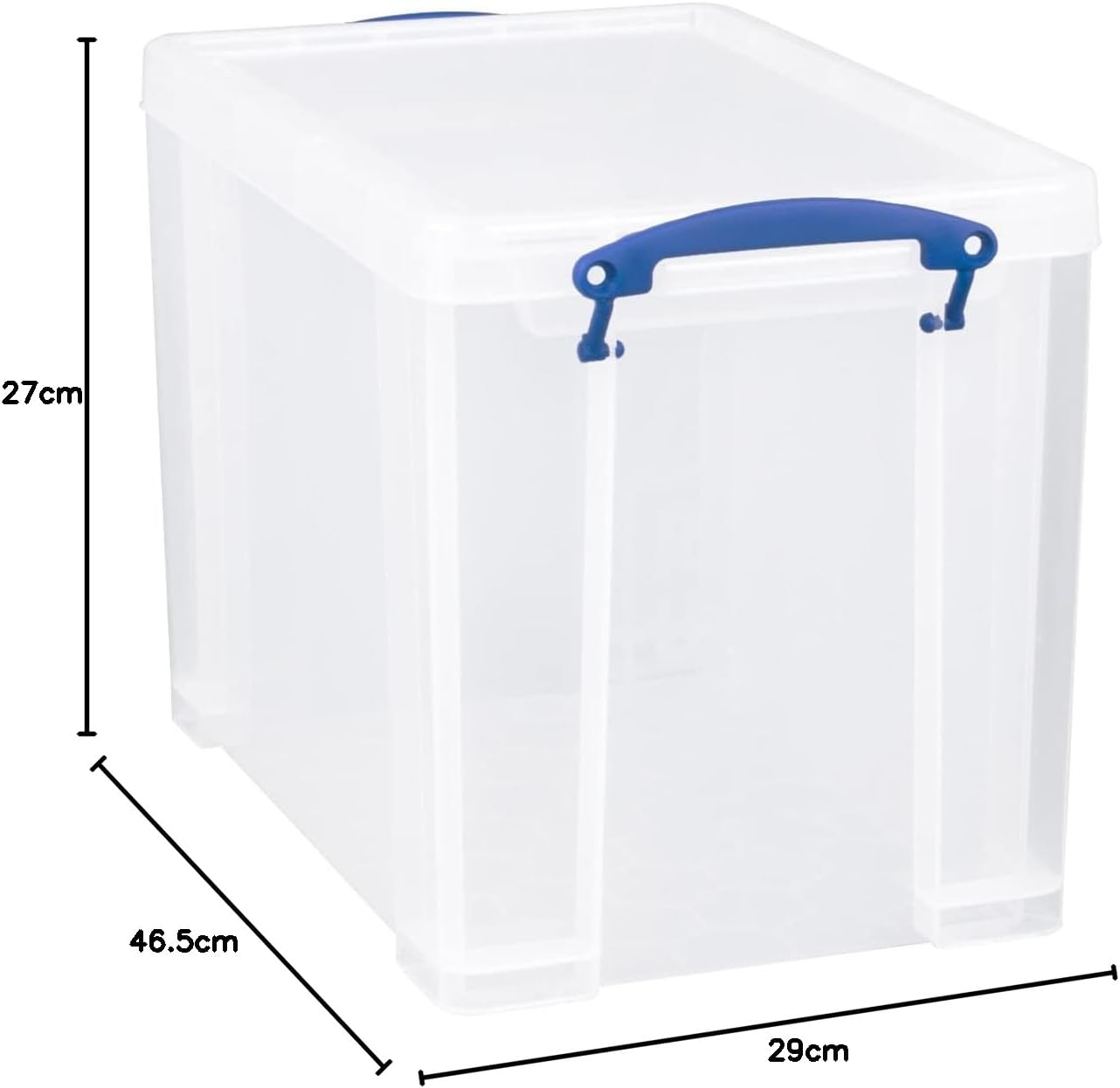 Really Useful Clear Plastic Storage Box 24 Litre