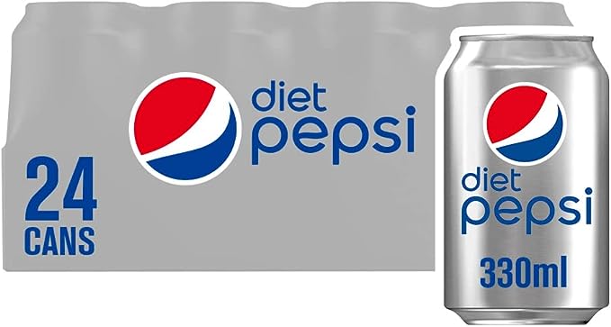 Diet Pepsi Cans 330ml (Pack of 24)