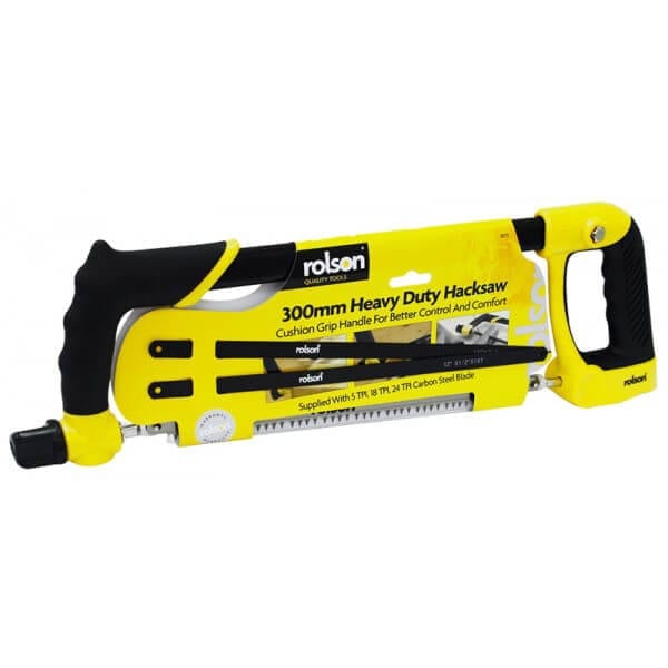 Rolson 58273 High Quality 300mm 4in1 Hacksaw