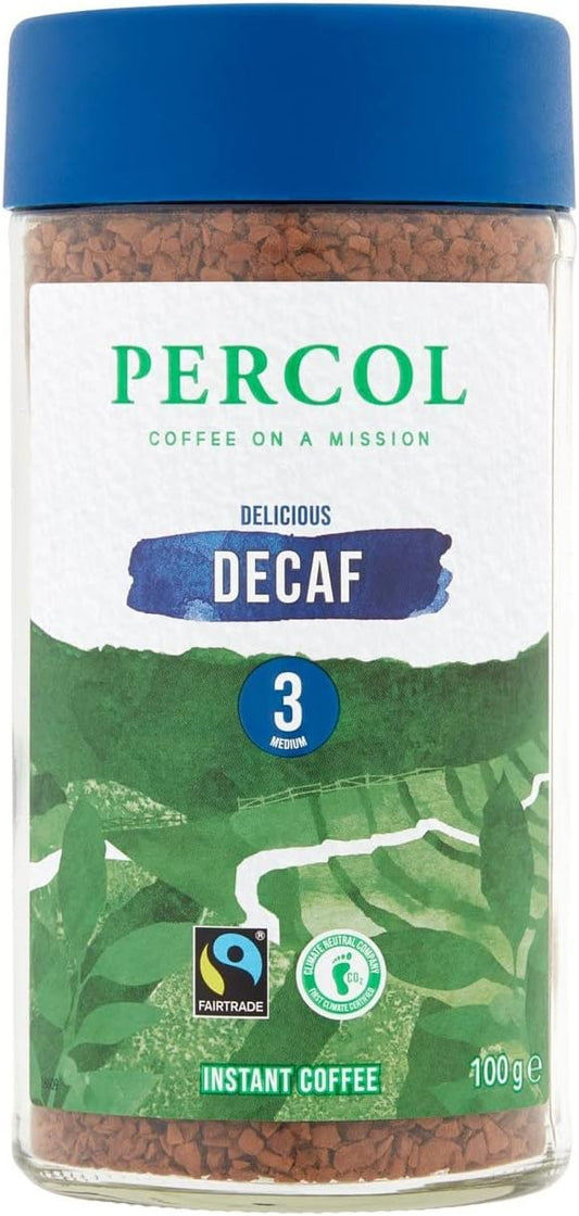 Percol Delicious Decaf Instant Coffee 100g