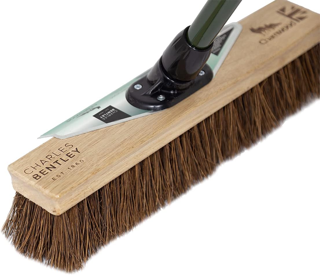 Charles Bentley Premium Charnwood Range | 16" Utility Broom with Scraper