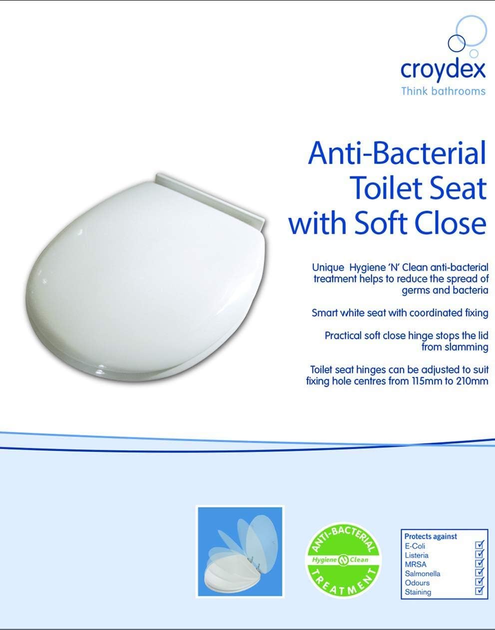 Croydex White HYGI Toilet SEAT WL400022H