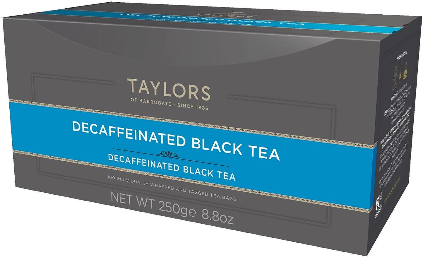 Taylors of Harrogate Decaf Breakfast Enveloped Tea Pack 100"s