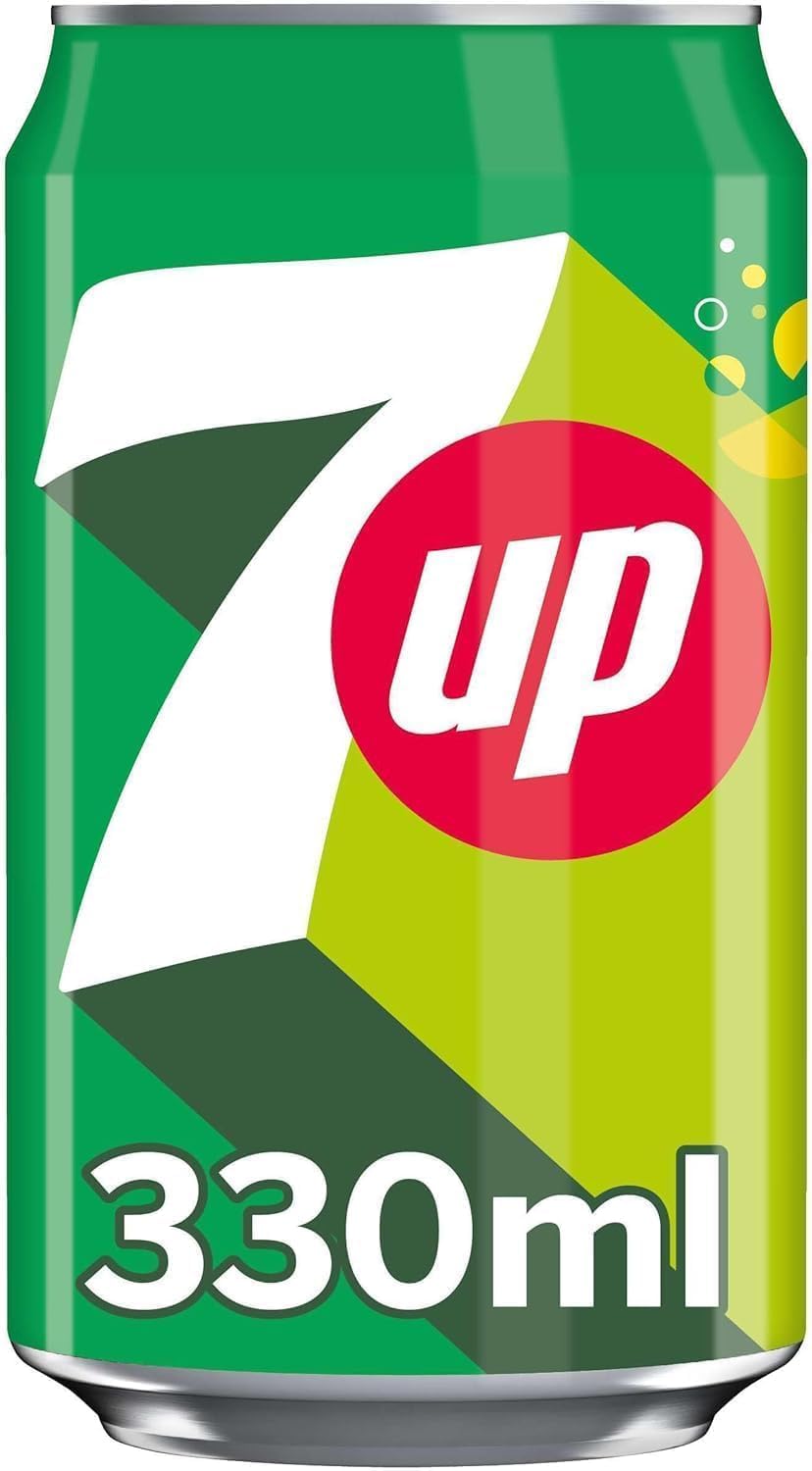 7UP Lemon and Lime Carbonated Cans 24x330ml