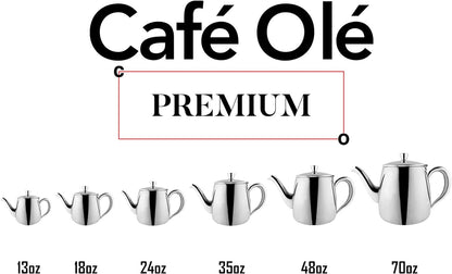Cafe Ole Premium Teaware Teapot LARGE 70oz /3.5 Pint