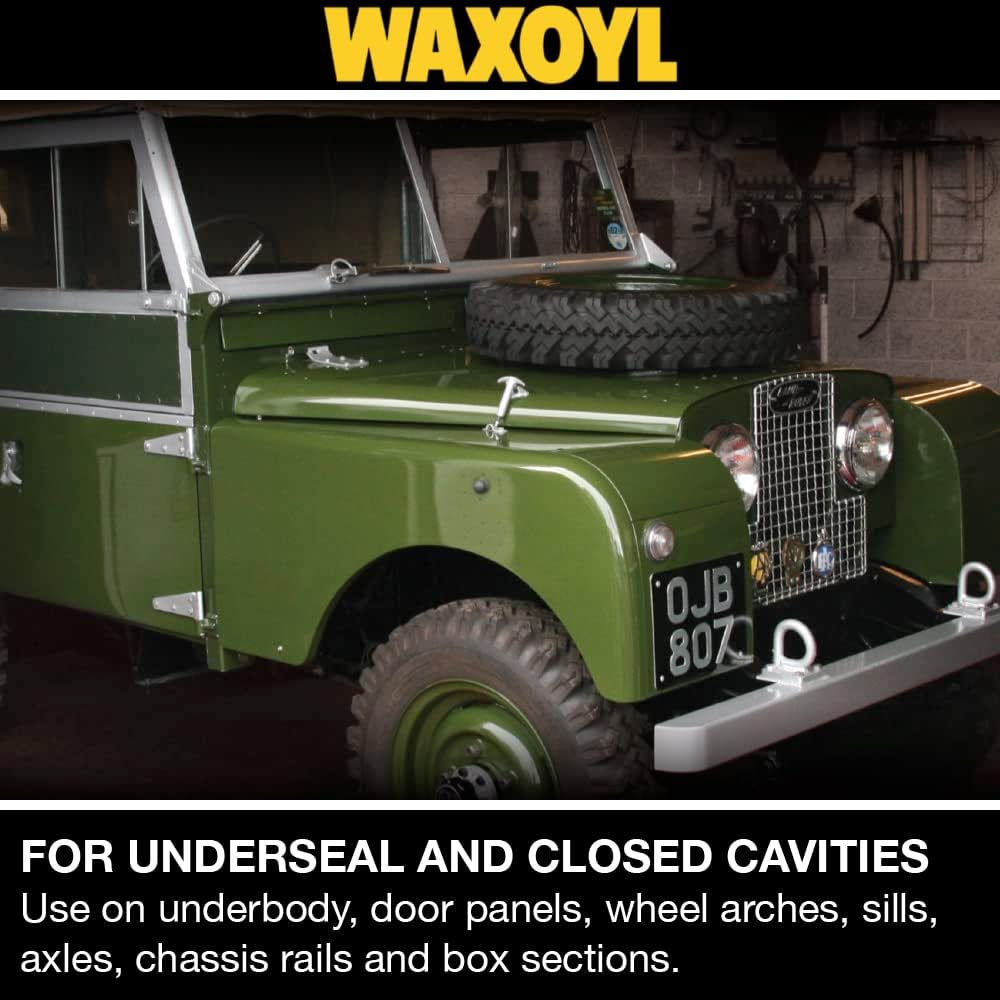 Hammerite Waxoyl Car Underseal And Rust Protection Black 400Ml Aerosol