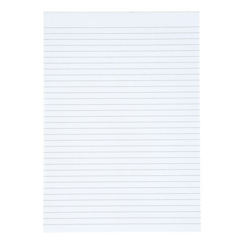 5 Star Memo Pad Headbound Ruled 160 Pages A4 60gsm White Paper (Pack of 10) 638701