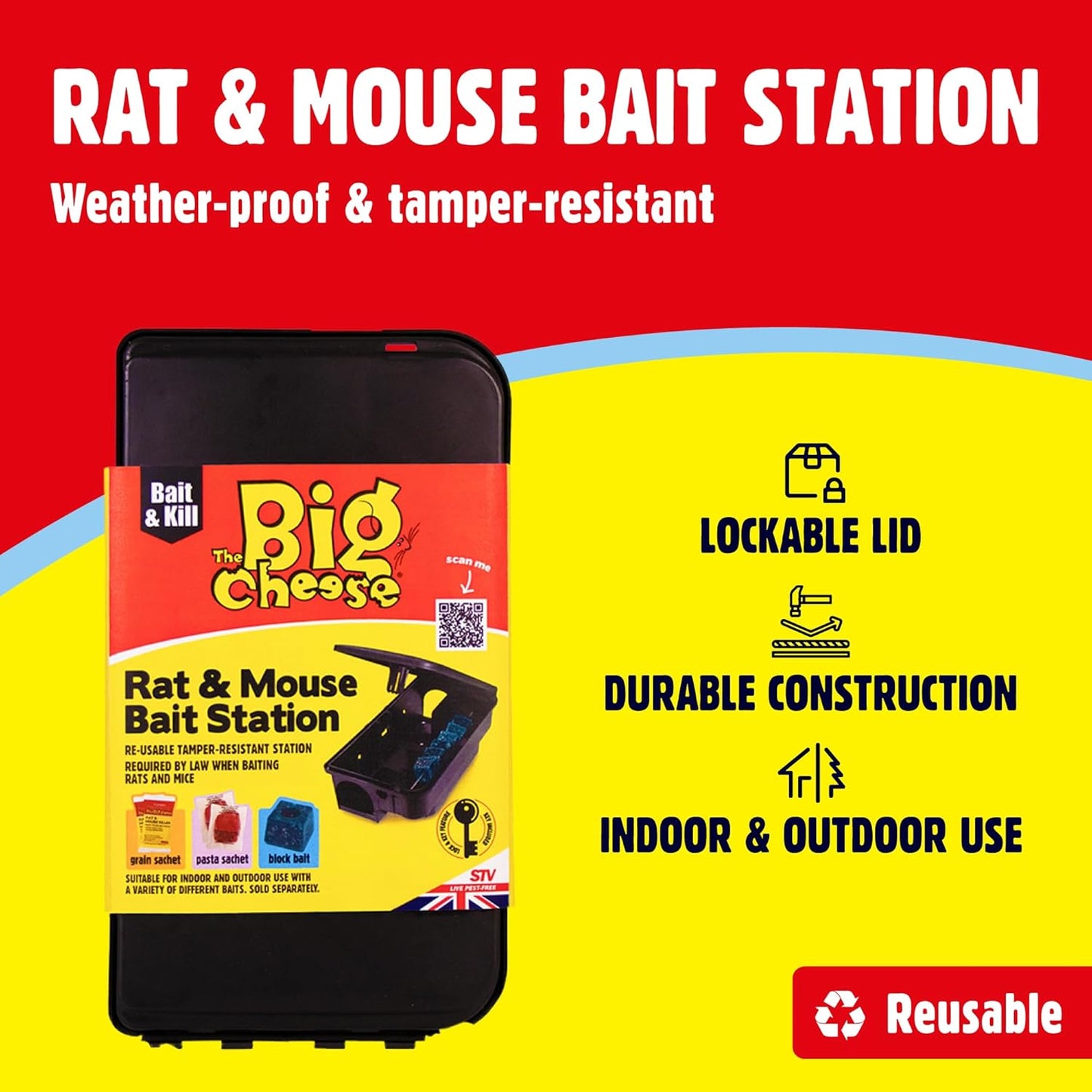 Big Cheese Rat & Mouse Bait Station (STV179)