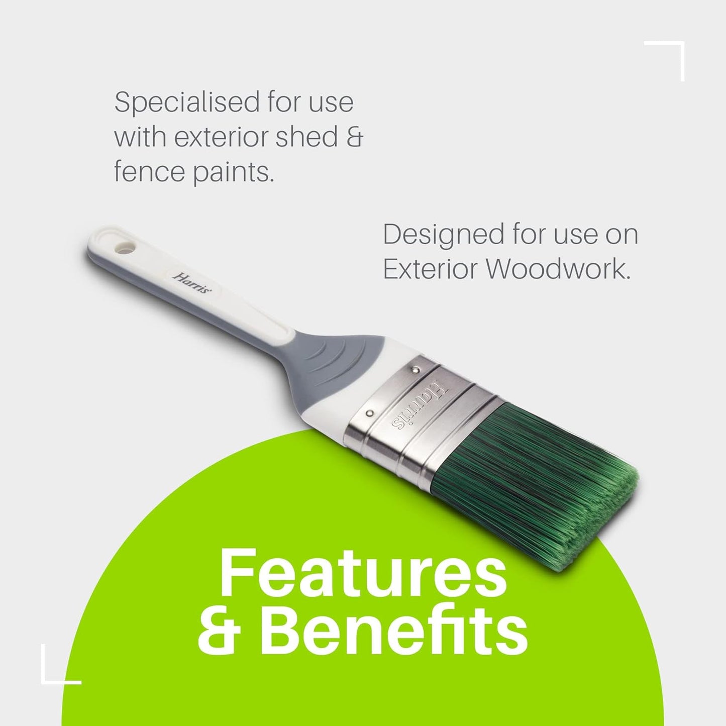 Harris Seriously Good Shed & Fence No-Loss Woodwork Paint Brush, 2"