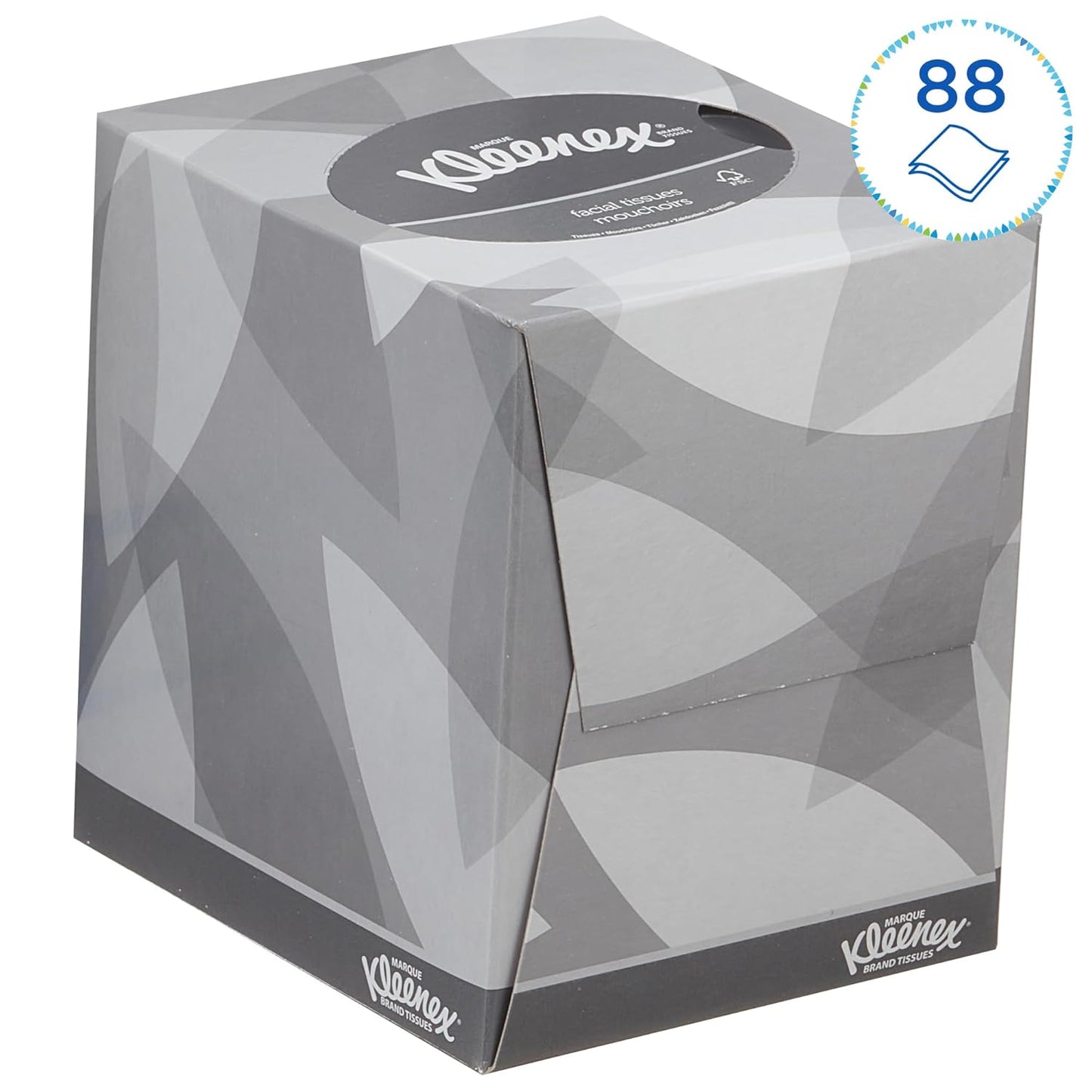Kleenex Facial Tissues Cube 88 Sheets (Pack of 12) 8834