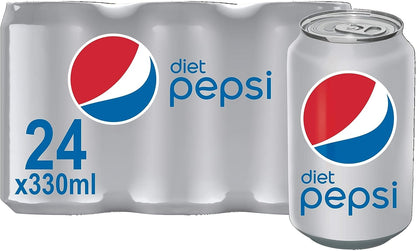 Diet Pepsi Cans 330ml (Pack of 24)