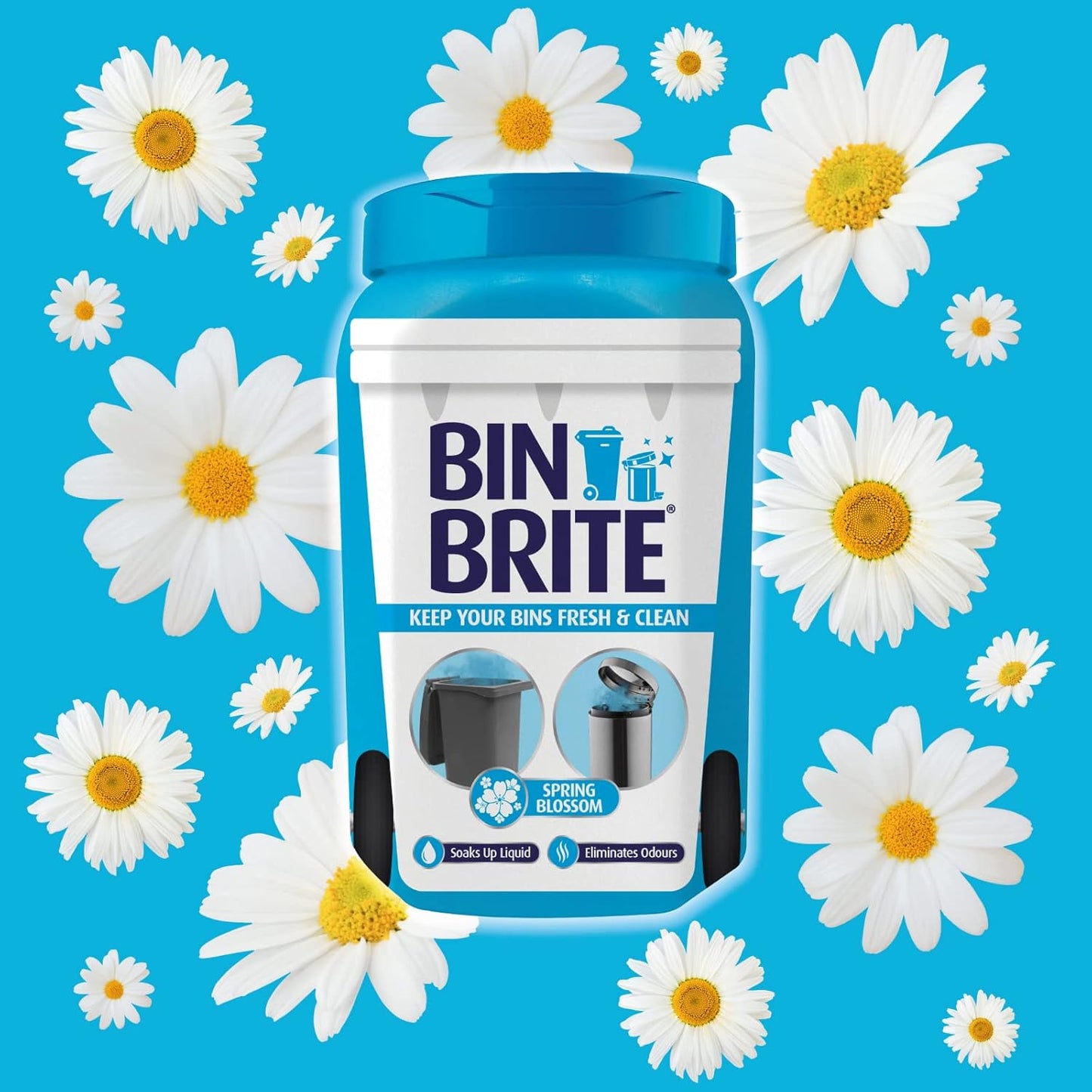 Bin Brite Bin Odour Neutraliser 500g Spring Blossom