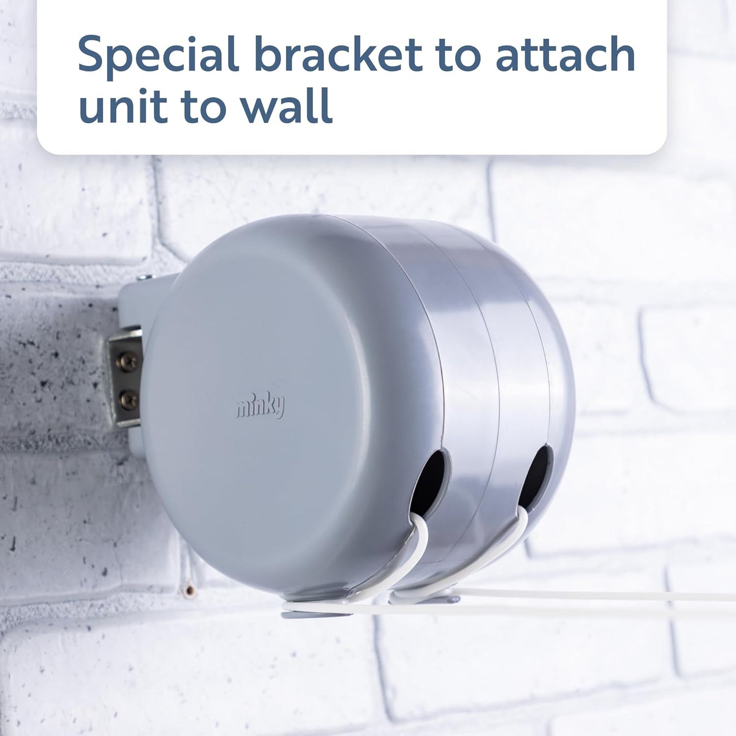 Minky Double Retractable Washing Line | Grey Branded | 2 X 15m/95ft Drying Space
